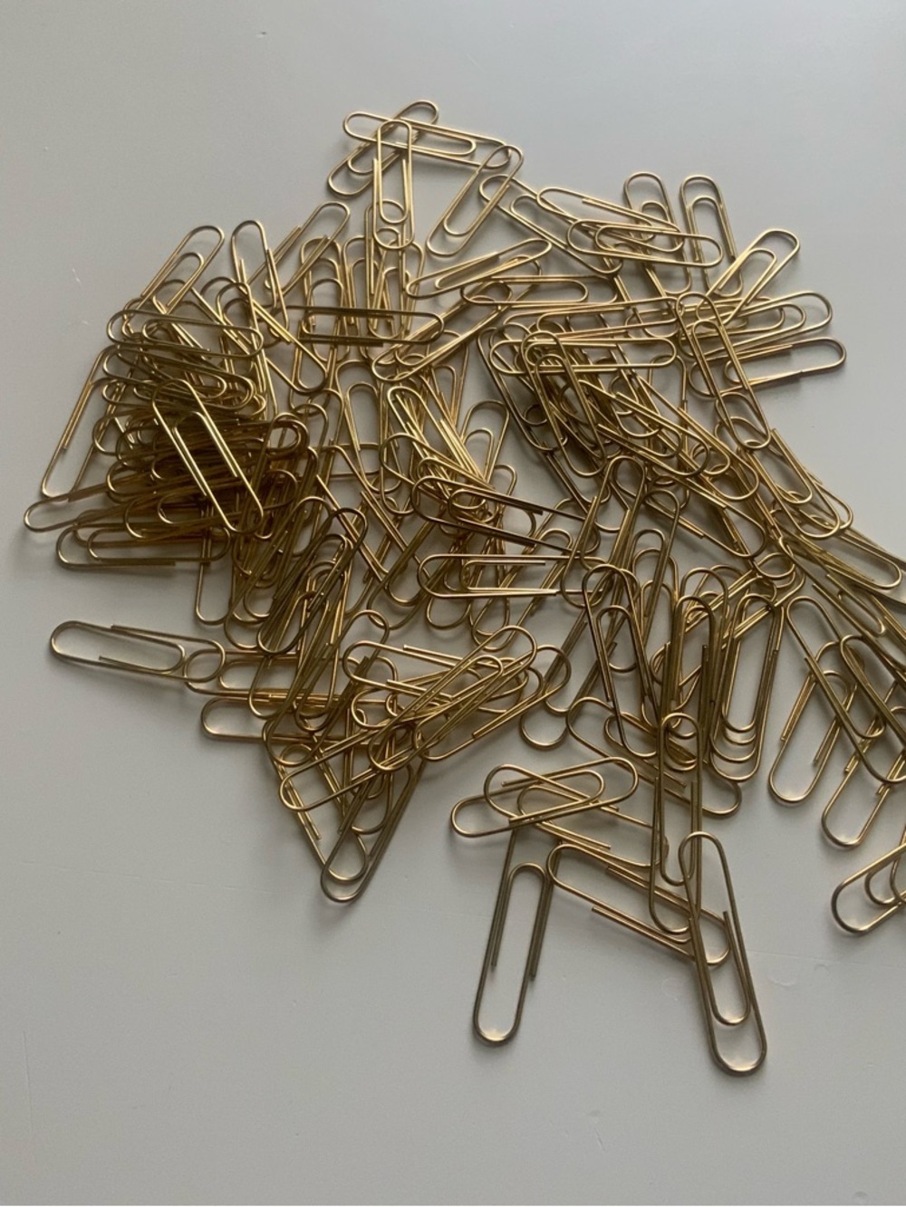 135 PCS Metal Gold Paper Clips, CUTE Small- Medium Size